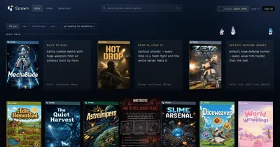 Spawn source page preview