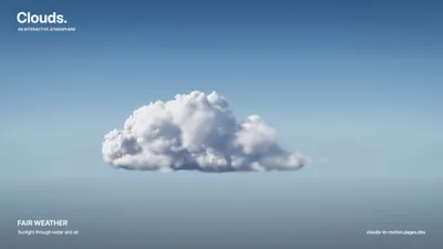 Interactive volumetric cloud atmosphere with dynamic lighting