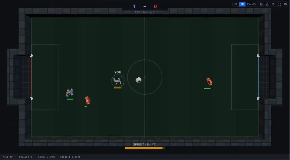 Kickoff 3D preview